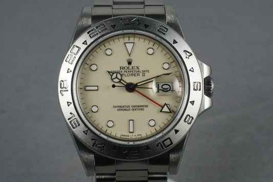 1984 Rolex Explorer II 16550 Cream Rail Dial