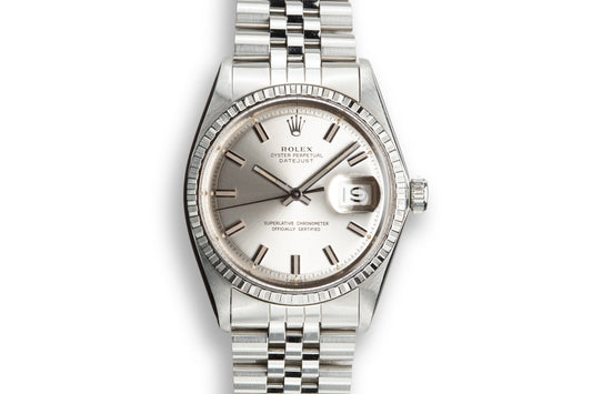1969 Rolex DateJust 1603 with Silver "Wide Boy" Dial