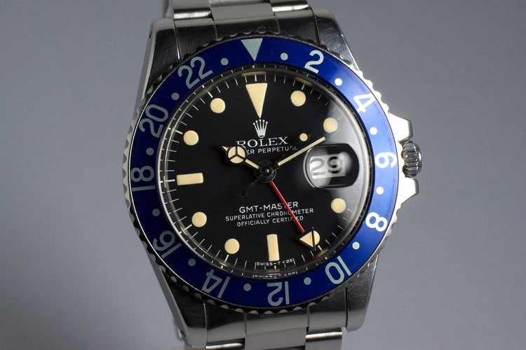 1978 Rolex GMT 1675 with Blueberry Insert