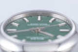 2021 Rolex Oyster Perpetual 31mm 277200 Green Dial Box & Card