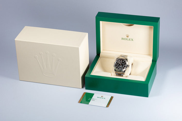 2019 Rolex Sky-Dweller 326937 Black Dial Full Stickers with Box & Card