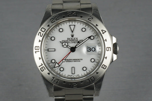 Rolex Explorer II Ref: 16570 White Dial