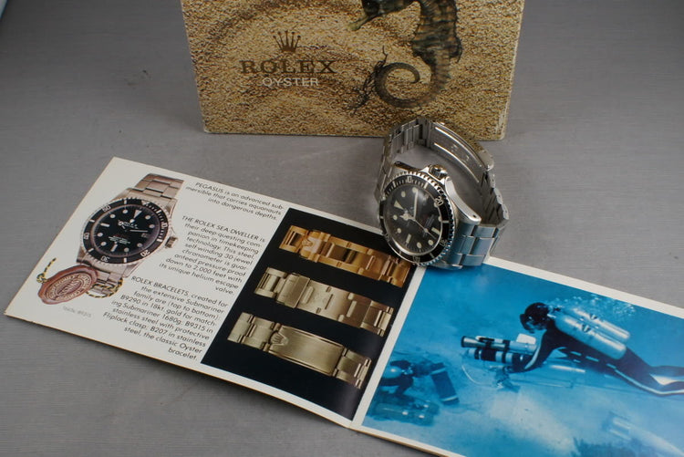 Rolex Double Red Sea Dweller Ref: 1665 Mark III with punched papers