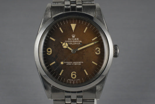 1965  Rolex Explorer 1 1016 with Gilt Tropical Dial