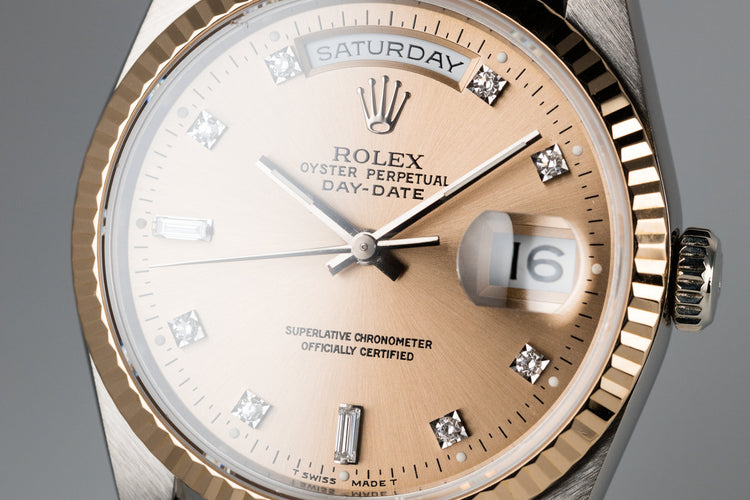 1995 Rolex Day-Date 18239B with Diamond Dial and Tridor President Bracelet