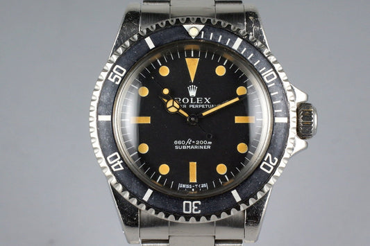 1972 Rolex Submariner 5513 Serif Dial