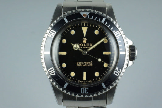 1965 Rolex Submariner 5513 Glossy Gilt Meters First Dial