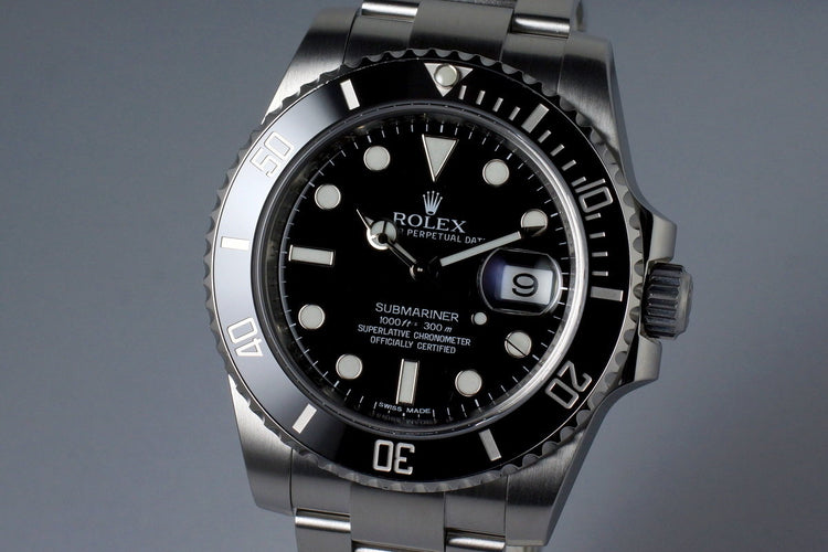2012 Rolex Ceramic Submariner 116610 with Box and Papers