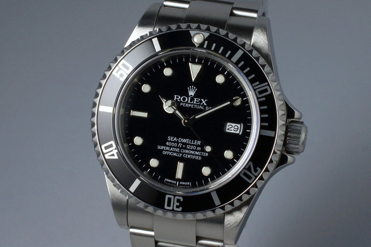 2005 Rolex Sea Dweller 16600 with Box and Papers