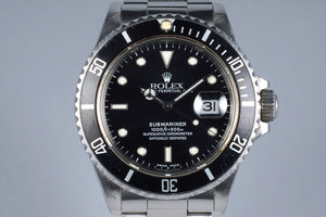 1986 Rolex Submariner 16800 Service Dial