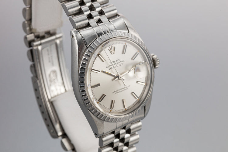 1971 Rolex DateJust 1603 Silver Dial with Papers
