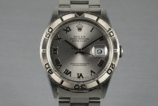 2003 Rolex DateJust 16264 Thunderbird with Box and Papers