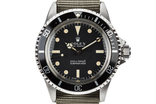 1966 Rolex Submariner 5513 with Meters First Dial and Service Papers