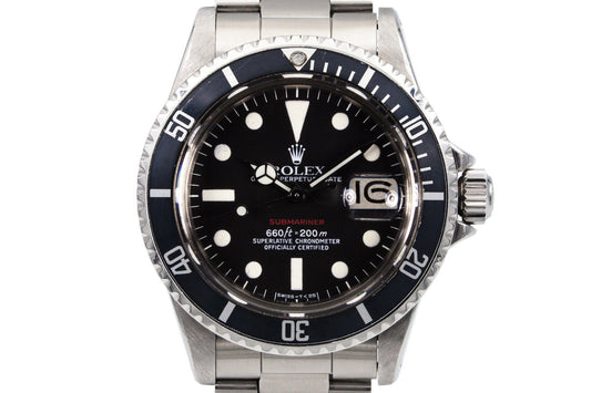 1972 Rolex Red Submariner Mark VI Dial