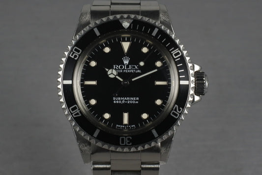 1988 Rolex Submariner 5513 with Box and Papers