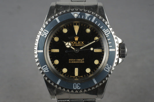 1965 Rolex Submariner 5513 with Gilt Bart Simpson Dial