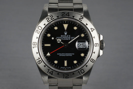 1991 Rolex Explorer II 16570 Black Dial with Box and Papers