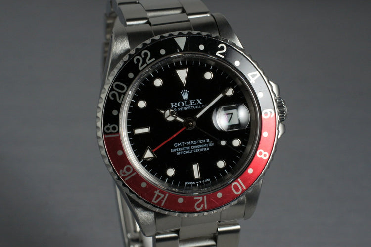 1989 Rolex 16710 GMT II with Box and Papers