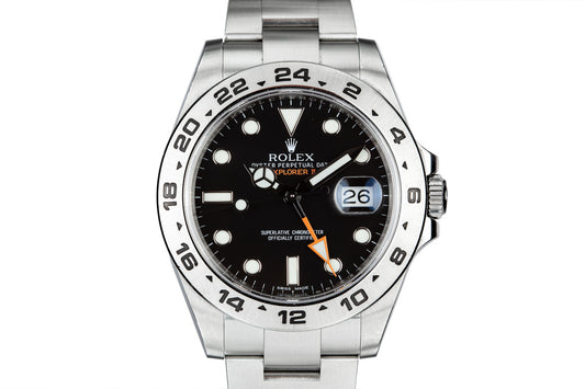 2018 Rolex Explorer II 216570 with Box and Papers