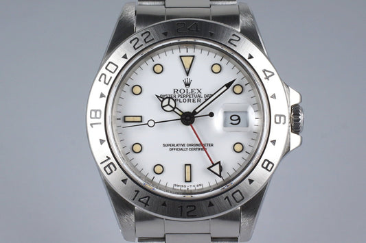 1991 Rolex Explorer II 16570 White Dial