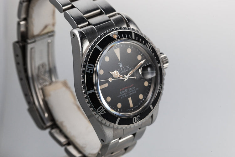 1971 Rolex Submariner 1680 with MK IV Red Dial