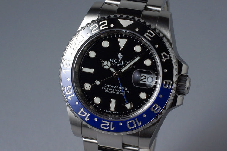 2015 Rolex GMT II 116710BLNR with Box and Papers
