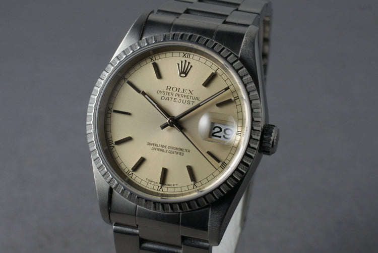 1993 Rolex DateJust 16220 with Box and Papers