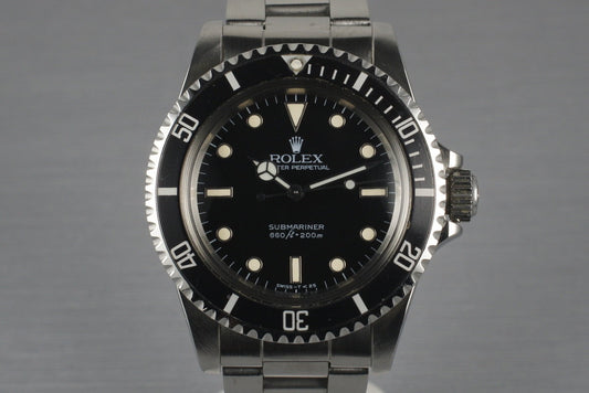 1985 Rolex Spider Dial Submariner  5513