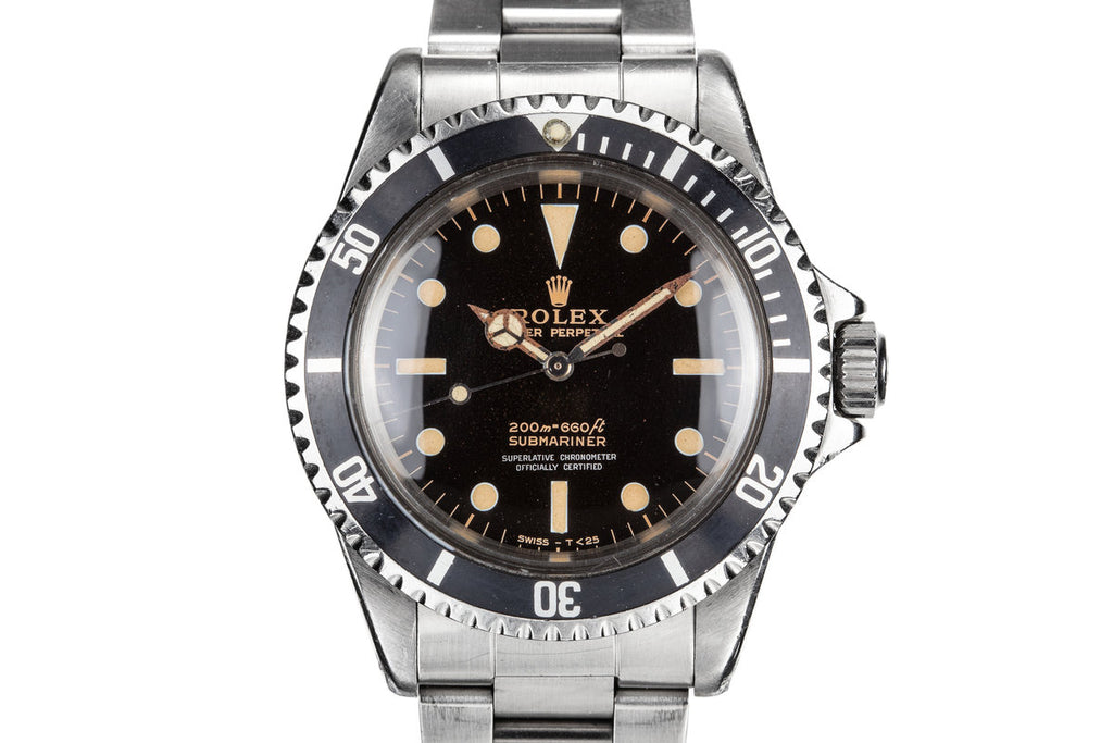 1965 Rolex Submariner 5512 Gilt 4 Line Dial with Box and Papers