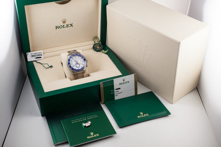 2017 Rolex Yacht Master II 116680 with Box and Papers MINT