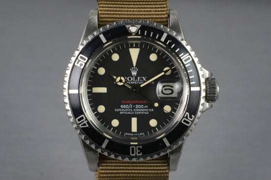 1972 Rolex Red Submariner 1680 with Mark VI Dial