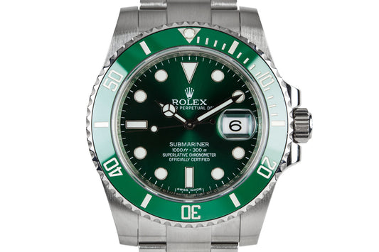 2014 Rolex Submariner "Hulk" 116610LV with Box and Papers