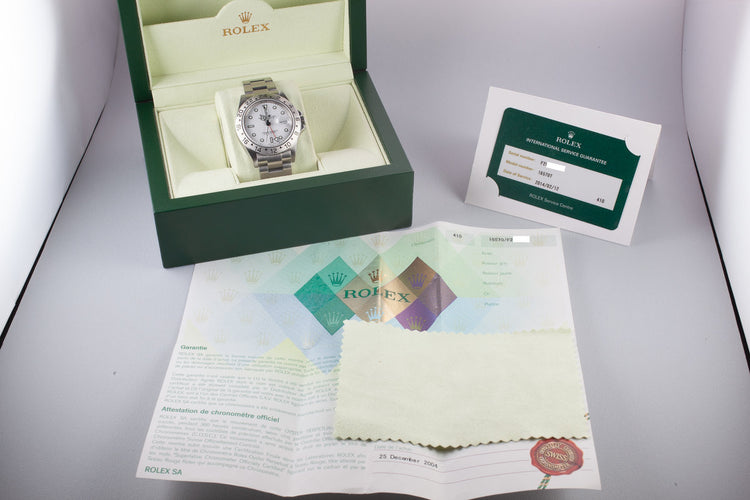 2003 Rolex Explorer II 16570 White Dial with Box and Papers