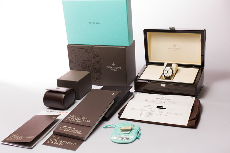2019 Patek Philippe 5396G-011 Opaline Tiffany Dial Annual Calendar Box, Papers, Travel Case