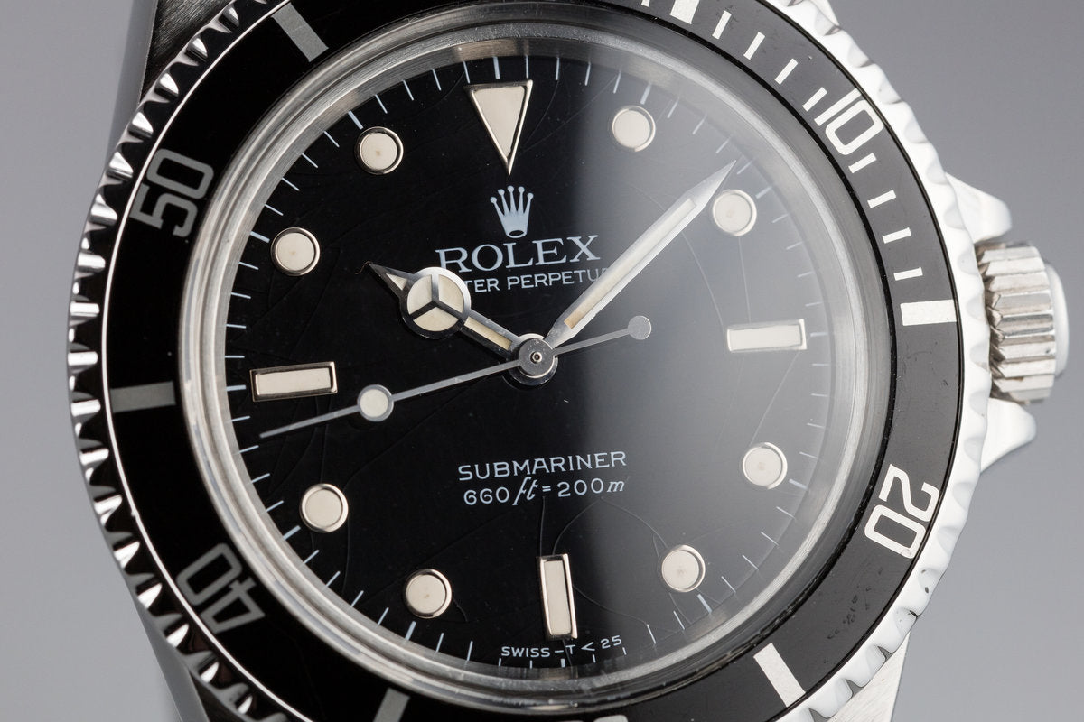 1985 Rolex Submariner 5513 with Glossy Spider Cracked Dial