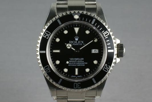 Rolex Sea Dweller 16600 with Box and Guarantee Paper