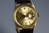 Vintage Rolex YG Datejust 1601