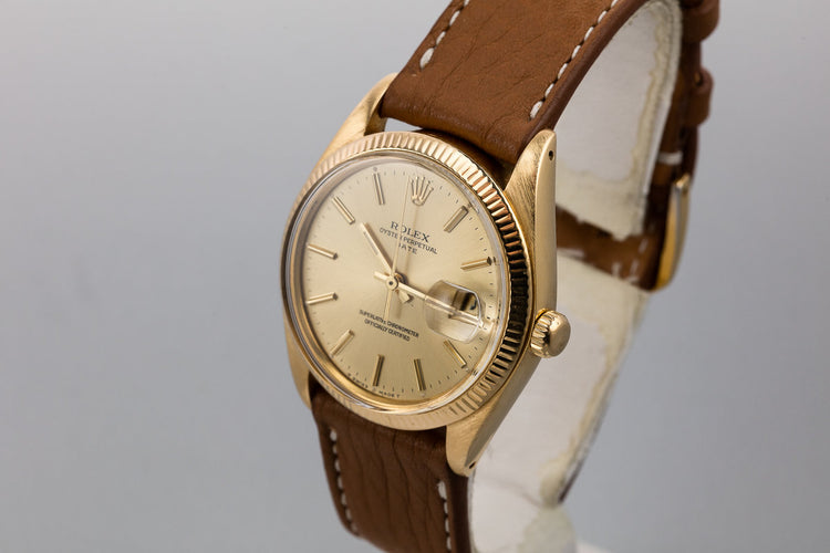 1978 Rolex 18K YG Date with Champagne Dial