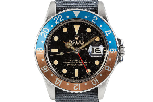 1964 Rolex GMT 1675 with Gilt Dial