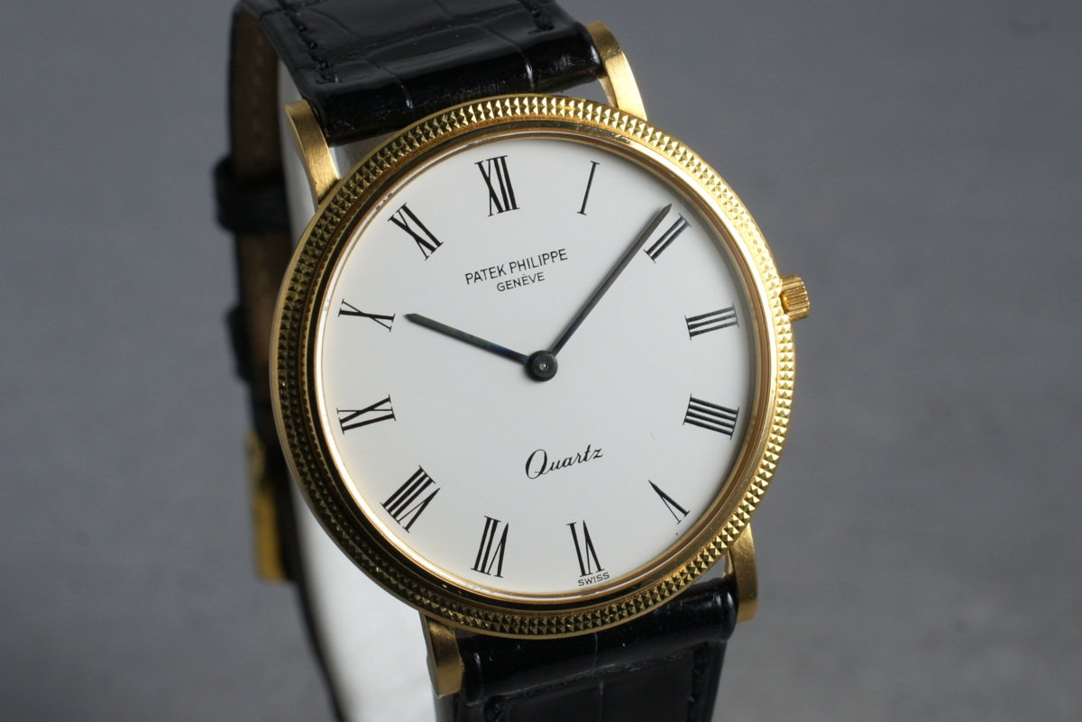 HQ Milton Patek Philippe Quartz Calatrava Ref 3744 with Box