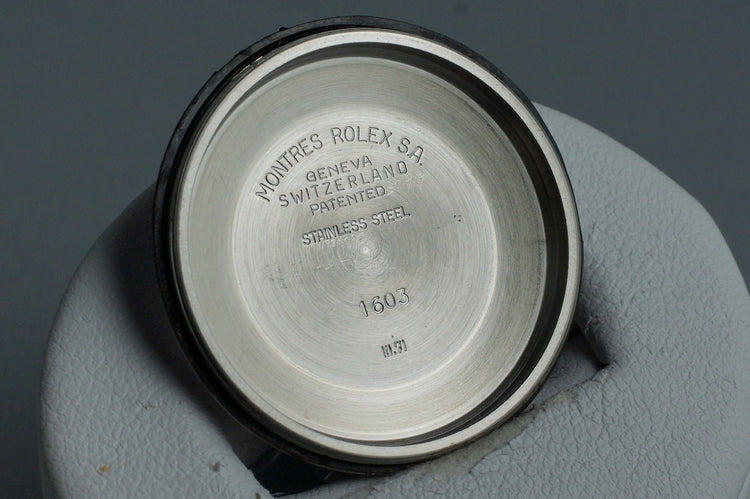 1971 Rolex DateJust 1603 Matte Blue Dial