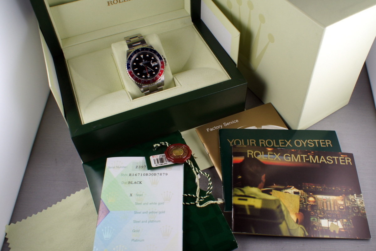 HQ Milton - Rolex GMT 16710 Z serial with Box and Papers Stick