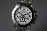 1997 Rolex SS Zenith Daytona 16520 White Dial with Box and Papers