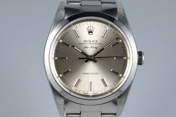 2005 Rolex Air-King 14000M Silver Dial with Papers
