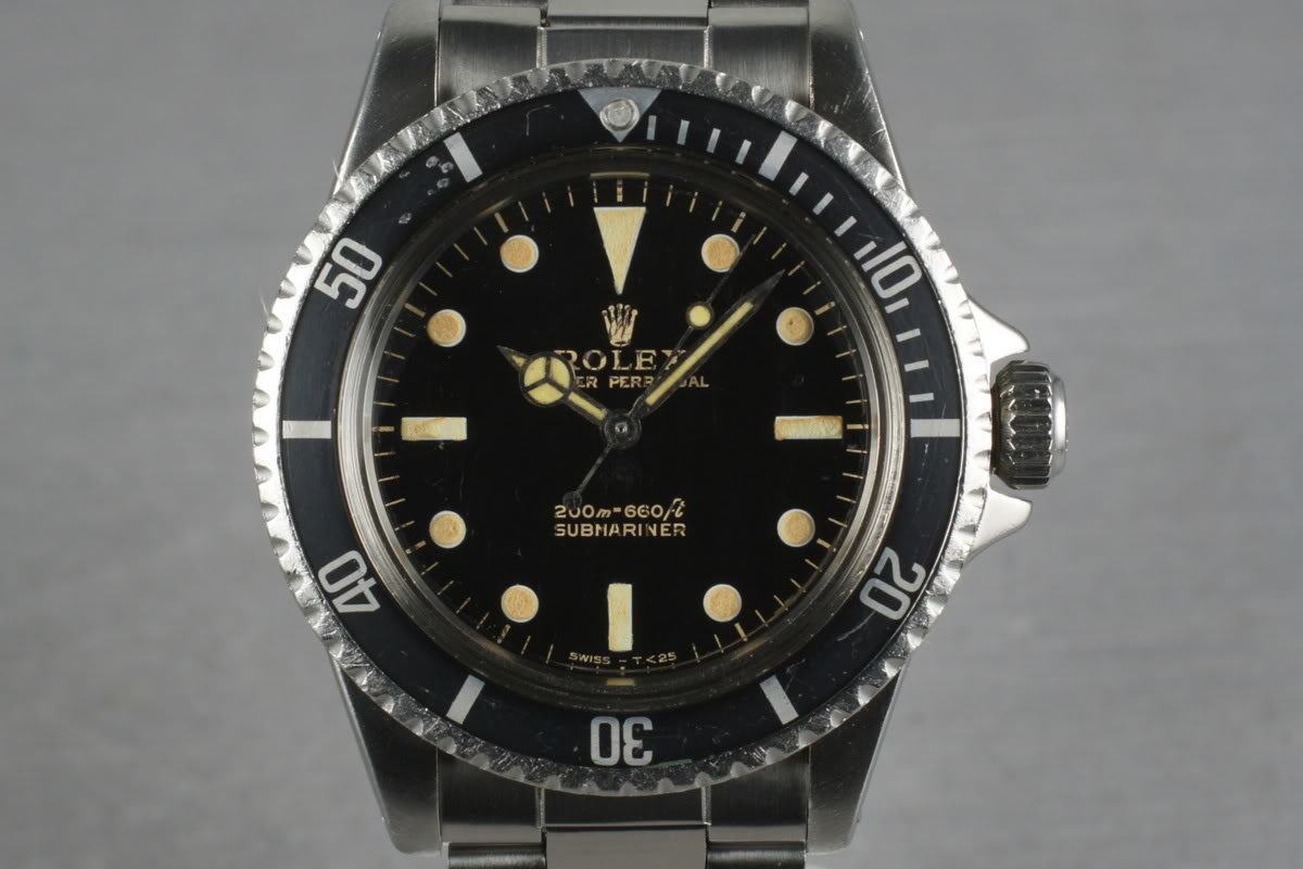 HQ Milton 1964 Rolex Submariner 5513 PCG with Gilt Dial