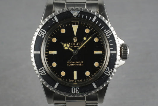 1964 Rolex Submariner 5513 PCG   with Gilt Dial