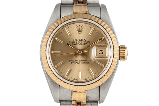 1995 Rolex Ladies Two Tone DateJust 69173 with Box and Papers