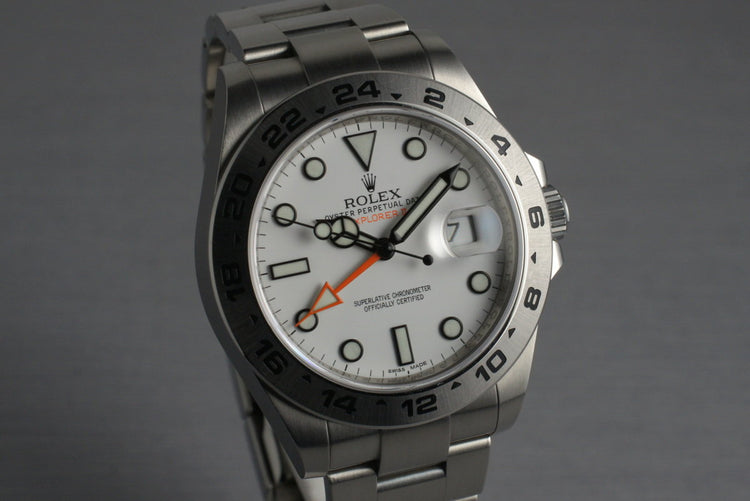 2011 Rolex Explorer II Ref: 216570 with Box and Papers