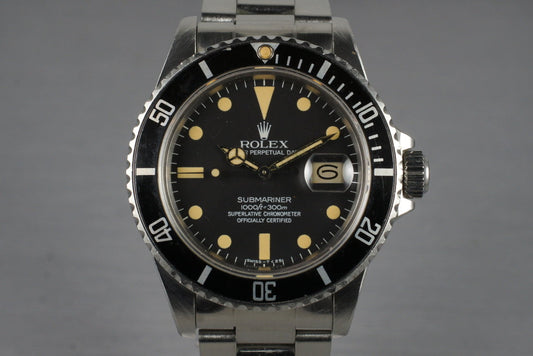 1980 Rolex Submariner 16800 with Box and Papers
