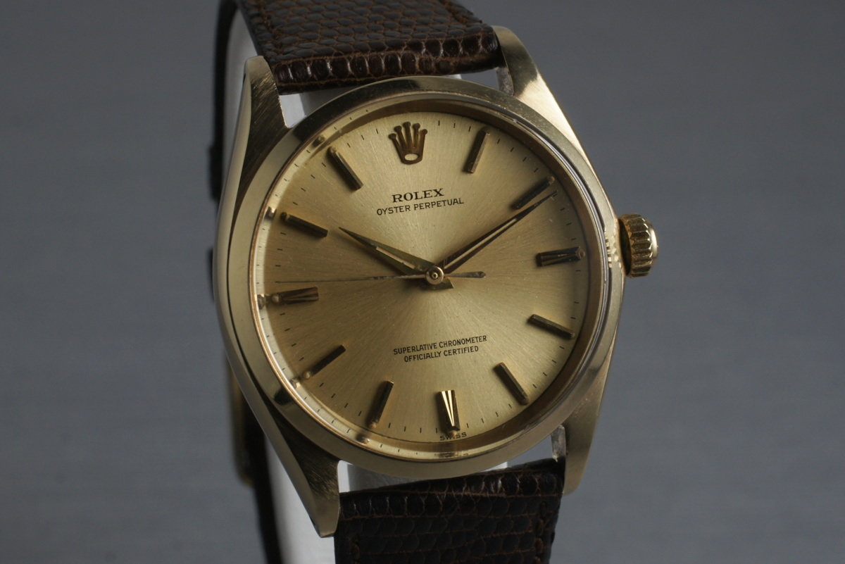 HQ Milton 1963 Rolex 14K Oyster Perpetual 1002 Inventory 3980